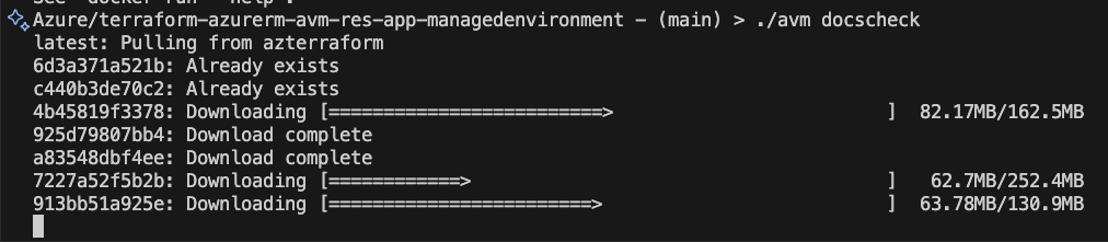 Pull latest azterraform container image.